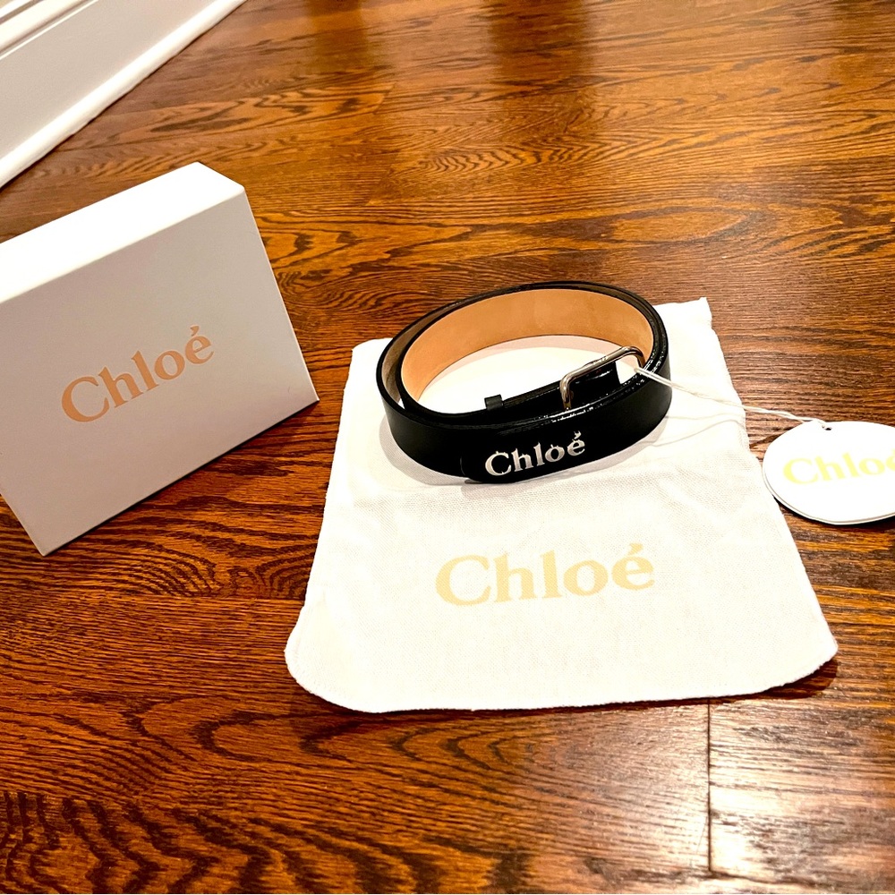 NWT Chloe belt black leather RARE find 💯 authentic size M